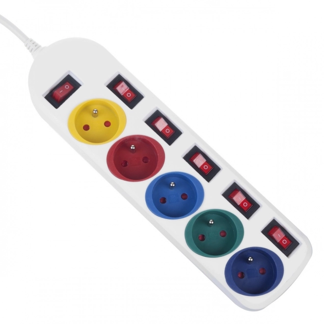 Power Strip with 5 Outlets and Switches
