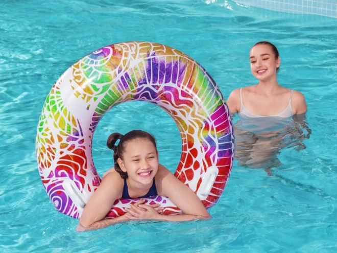 Colorful Inflatable Swimming Ring – Red