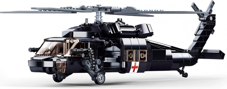 Realistični reševalni UH‑60 z delujočimi rotorji