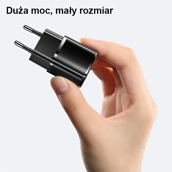 1xUSB-C T36 20W síťová nabíječka + kabel pro rychlé nabíjení Lightning PD3.0 – Černá