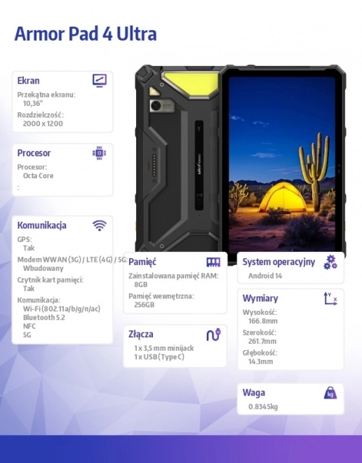 Tablet Armor Pad 4 Ultra 5G 10.36 Inch