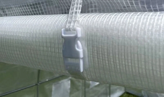 Garden Greenhouse Tunnel 3x2x2 m, Year-Round Use, Metal Frame, White Film