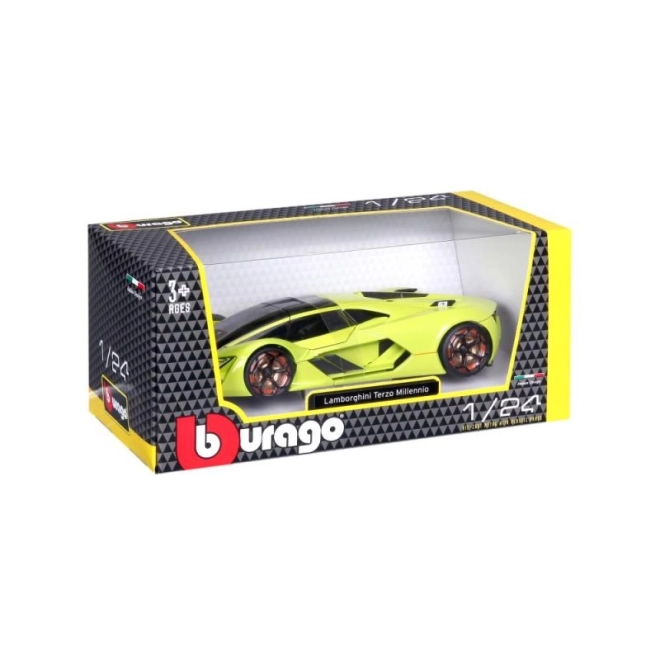 Bburago 1:24 Lamborghini Terzo Millenio Groen