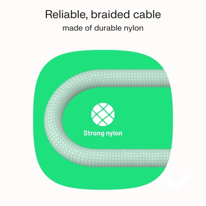 Durable Nylon USB-C Cable PowerStream 100W Black