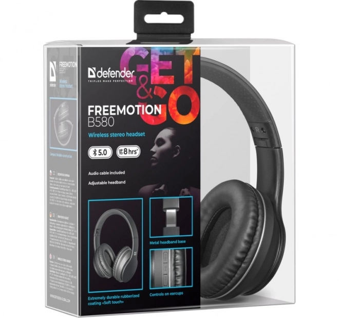 Kabellose On-Ear-Kopfhörer Freemotion Schwarz