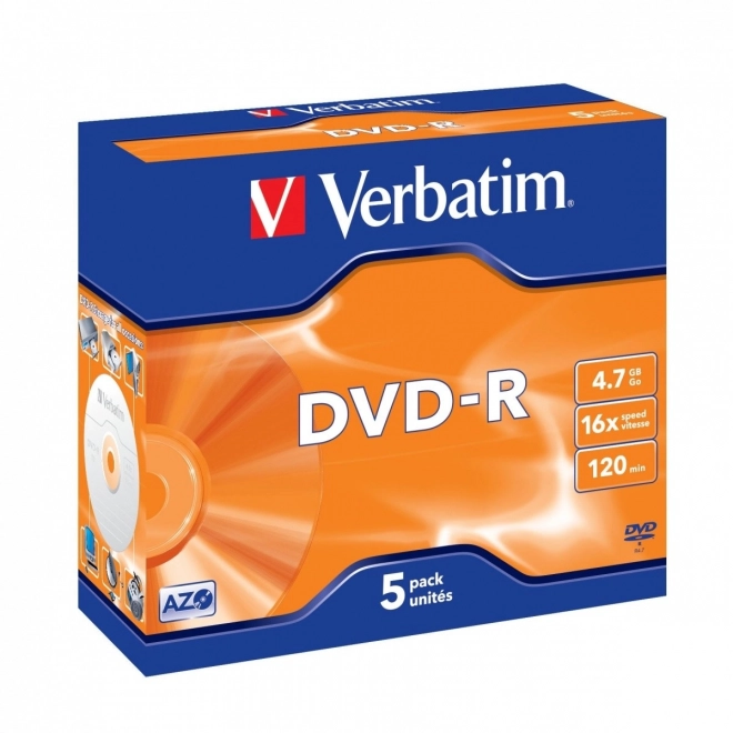 Verbatim DVD-R 16x JC Pack