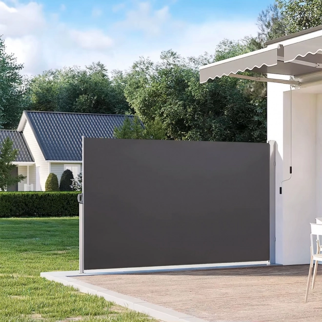 Folding Side Awning 350x180 cm for Garden or Patio Anthracite