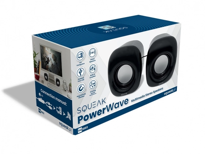 Squeak PowerWave stereo speakers