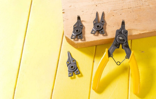Pinze per anelli 6" Deli Tools Giallo