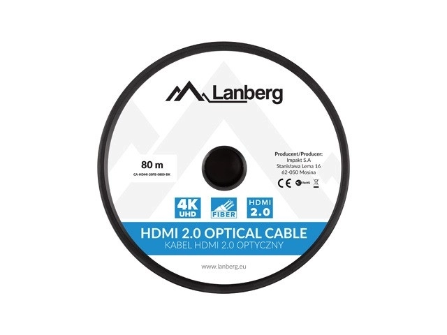 Premium HDMI Cable 4K 80m Black with High Speed Ethernet