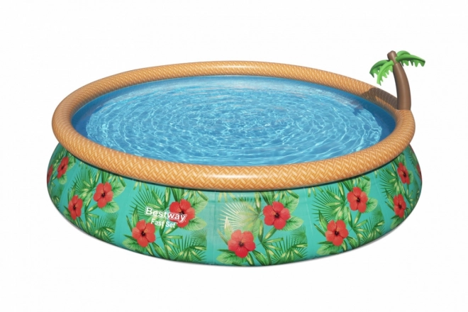 Inflatable Pool with Tropical Sprayer Bestway 457 x 84 cm