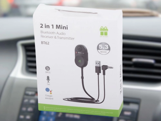 Adattatore Bluetooth auto con potenziatore di bassi