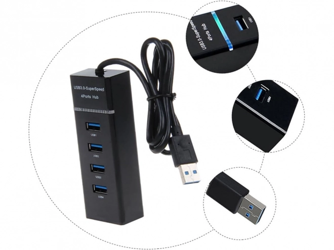 Hub USB 3.0 a 4 porte
