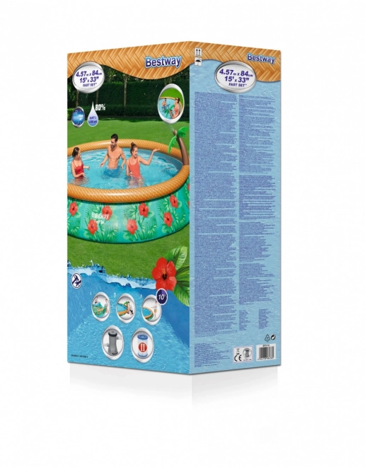 Inflatable Pool with Tropical Sprayer Bestway 457 x 84 cm