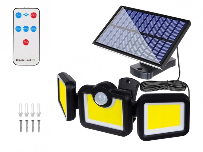 Solarlampe mit Bewegungsmelder und 171 LED für den Garten