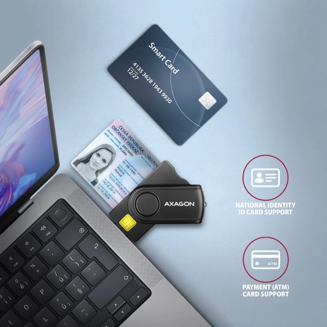 Axagon card reader with SD/microSD/SIM slots