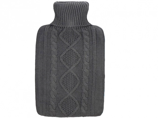 Large Rubber Hot Water Bottle with Sweater Cover