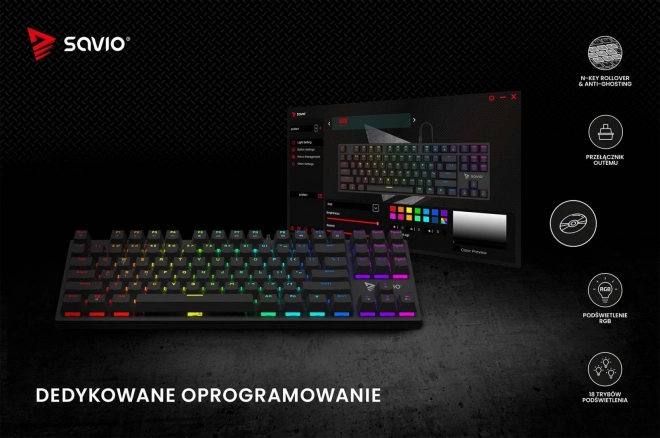 Savio Tempest X2 RGB Mechanical Keyboard Outemu Brown