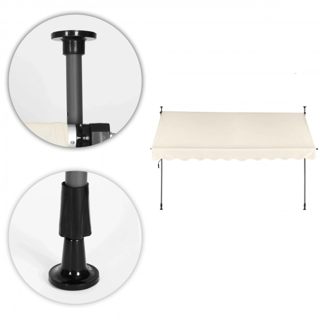Balcony Awning MultiGarden 300x120 cm Beige