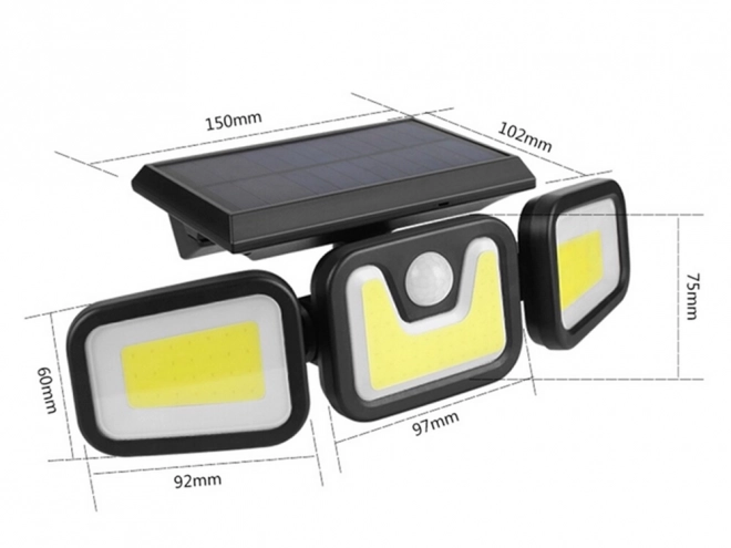 Solar Street Light with Motion and Dusk Sensor