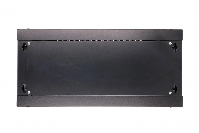wall mount rack cabinet 4u 600x450 black glass door