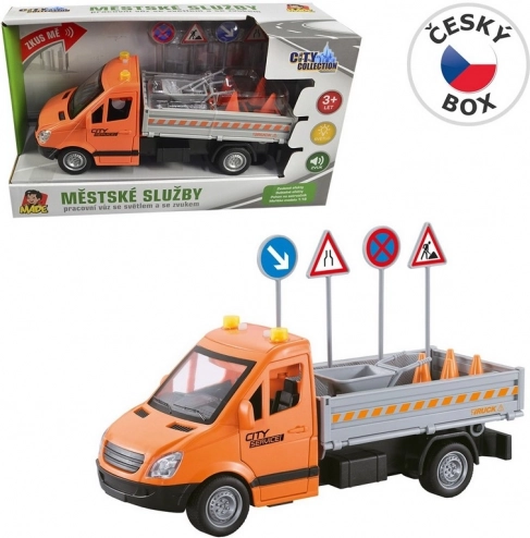 Camion di servizio urbano con meccanismo a inerzia 24 cm