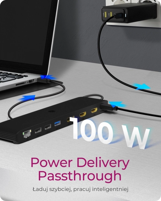 Portable USB-C Docking Station 12-in-1