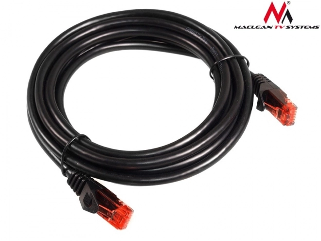 High-Quality Black UTP CAT6 Patchcord Cable