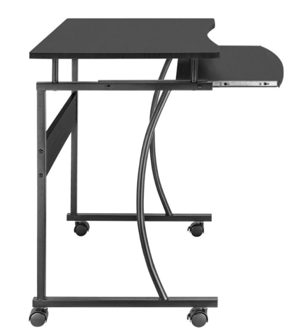 Techly mobile computer desk 600x480mm black
