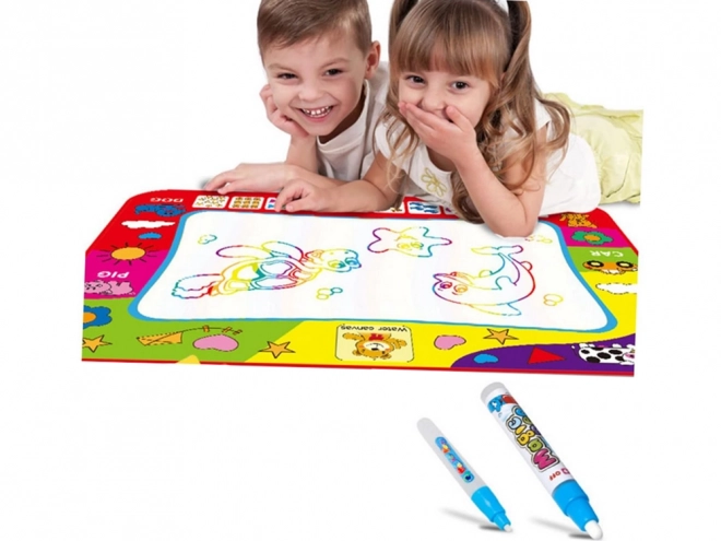 Large Educational Water Painting Mat with Letters and Numbers