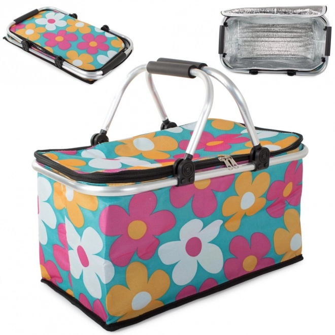 THERMAL PICNIC FOLDING BASKET BAG