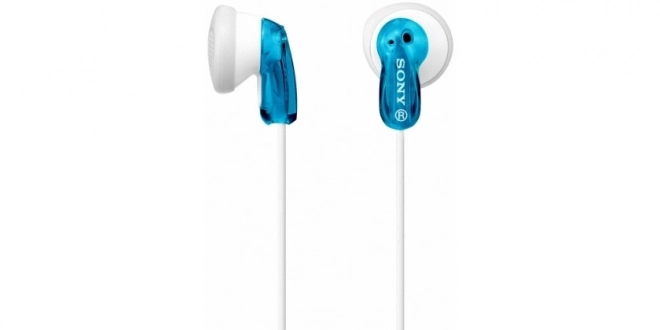 In-ear headphones blue and white