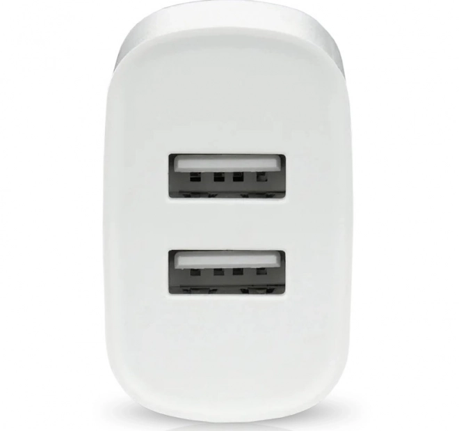 Power Adapter 2X USB 2.4A White