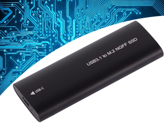 Custodia adattatore per disco M.2 SATA NGFF USB 3.1 Tipo-C