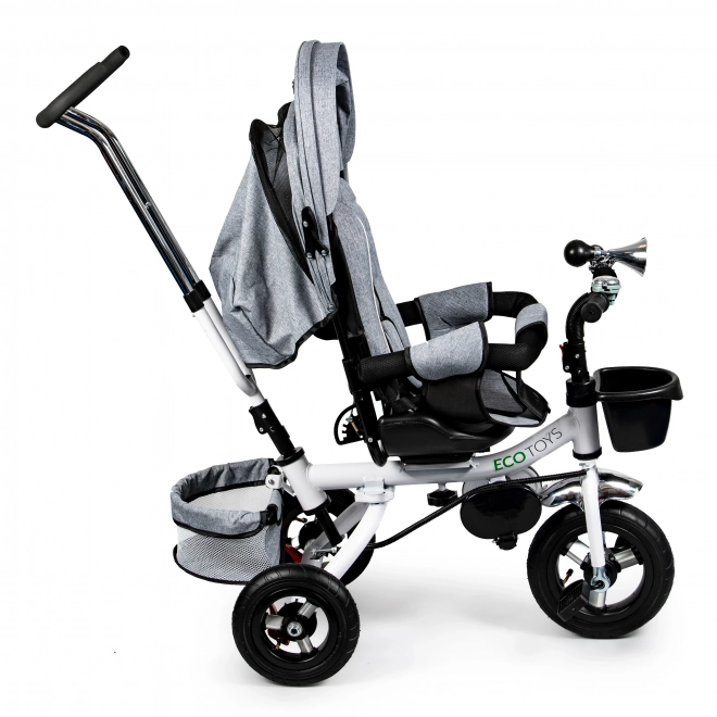 360° Swivel Tricycle Grey Delux with Canopy