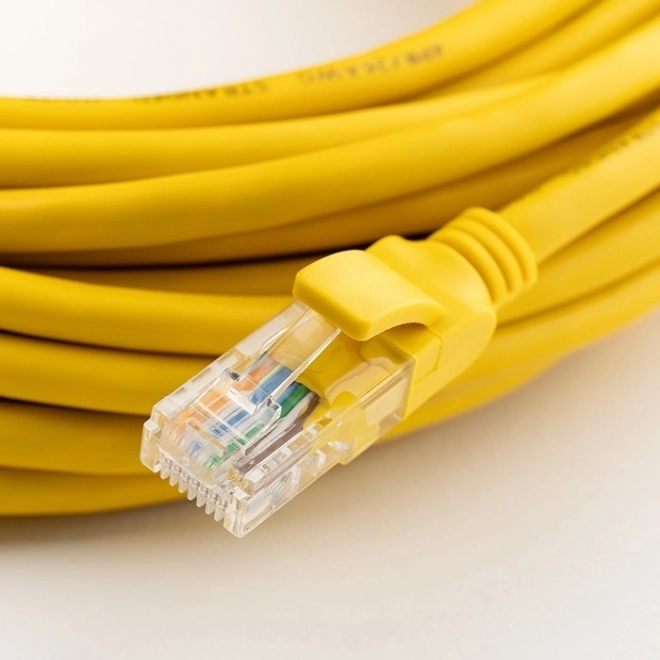 Pass-Through Connector RJ45 CAT5e UTP Gold-Plated Contacts 100 Pieces