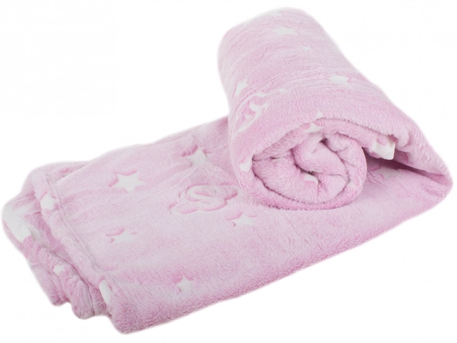Decke mit Ärmeln Fleece warmes Sweatshirt Morgenmantel neon – Rosa