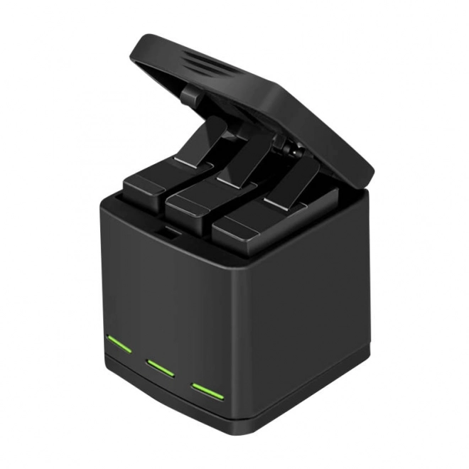 Three-Slot Charging Box for GoPro Hero 8 with Two Batteries