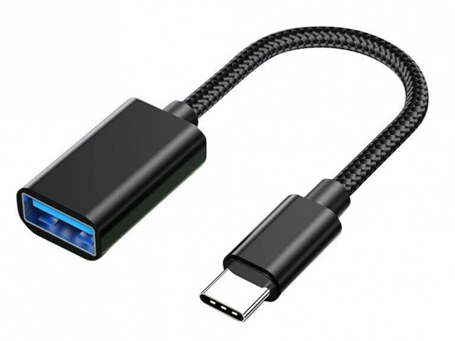 USB-C to USB-A 3.0 OTG adapter with braided cable