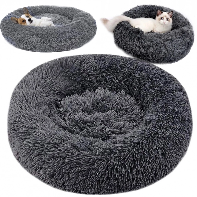 Pluchen kattenmand met zacht kussen voor op de bank 80 cm