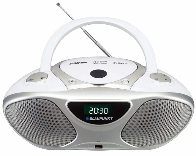 Radio riproduttore portatile con CD MP3 USB AUX FM Blaupunkt BB14WH