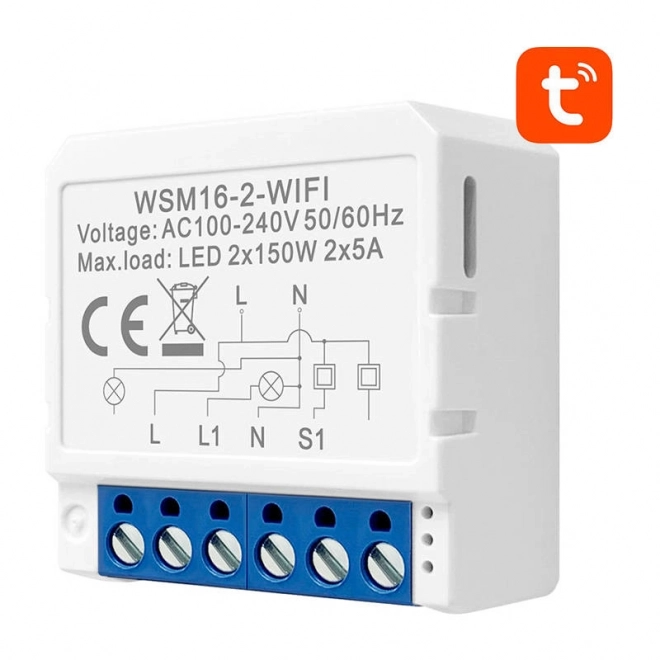 Pametni WiFi preklopni modul Avatto WSM16 TUYA
