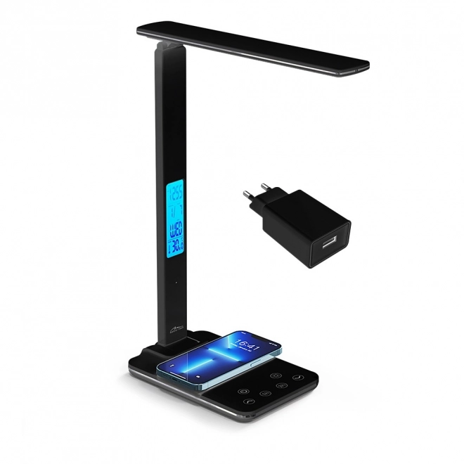 Table lamp with wireless charger LEDITOU black
