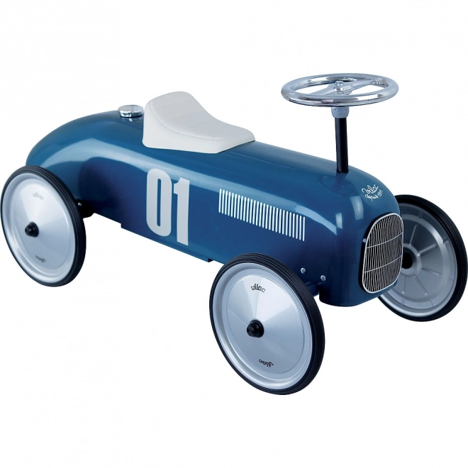 Vintage Metal Ride-On Blue