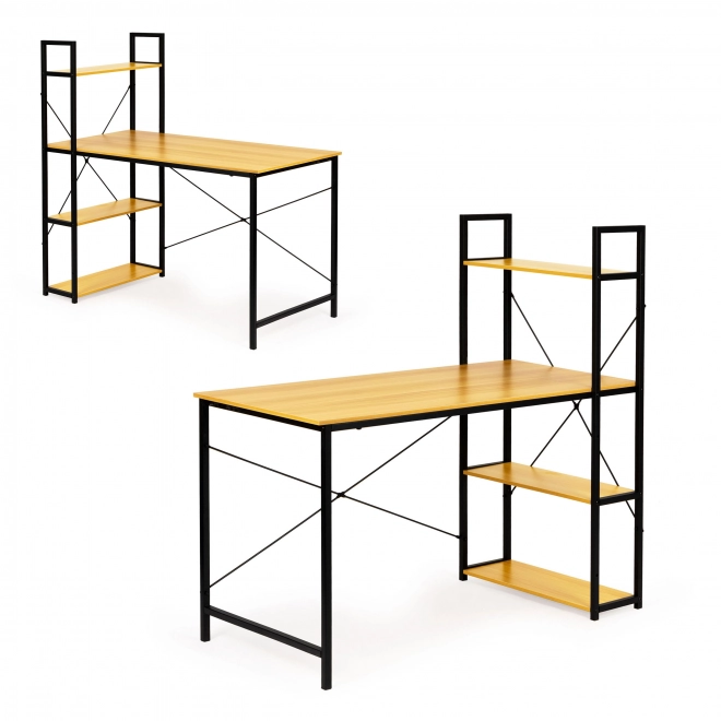 Loft Style Computer Desk with Shelving