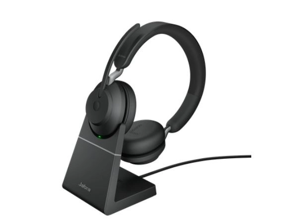 Wireless Headphones with Stand - Black