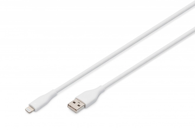 Silicone Power Cable USB-A to Lightning MFI Certified 2m White