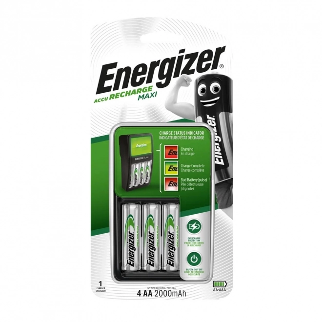 Charger for MAXI Energizer Power Plus AA 2000mAh Batteries