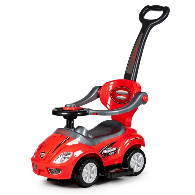 3-in-1 Deluxe Children's Ride-On Car - Red