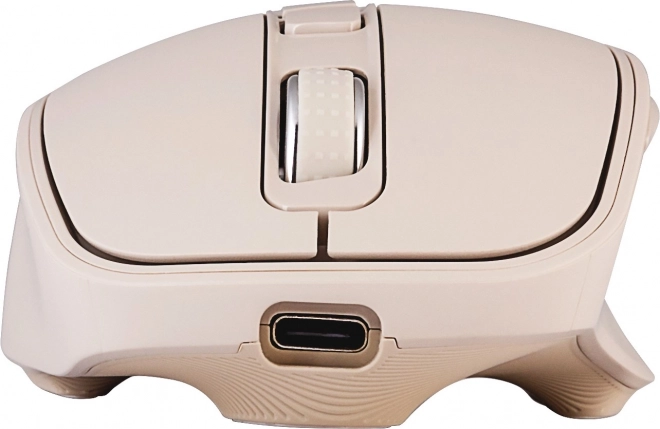 Mouse senza fili a batteria ricaricabile da 2,4 Ghz 6 pulsanti 2400DPI – Beige